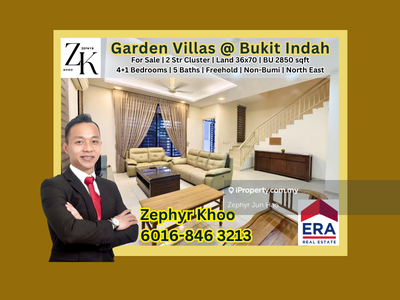 Garden Villa Taman Bukit Indah Double Storey Cluster House For Sale