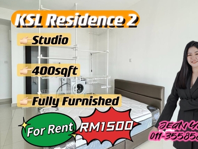 KSL Residence 2 Studio Fully Furnish