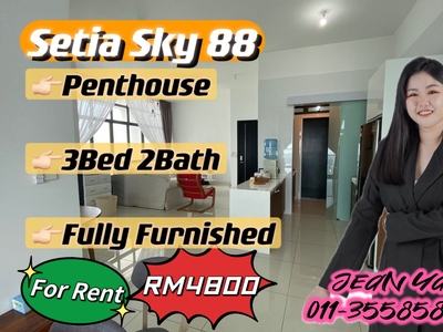 Setia Sky 88 Penthouse 3BR fully furnished