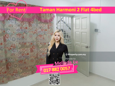 Taman Harmoni 2 Flat Partially Furnished 4bed