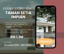 Double Storey Semi D For Sale, Taman Setia Impian For Sale, Kajang