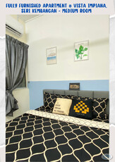 Fully Furnished Apartment Medium Room For Rent @ Vista Impiana, Seri Kembangan