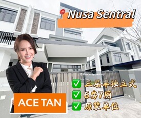 Taman Nusa Sentral - 3 Storey Semi Detached House - For Sale