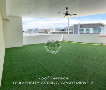 UNIVERSITI condo apartment 2 / UCA 2 / Roof Terrace / menggatal