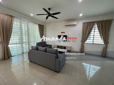 2 storey terrace, end lot with furnished