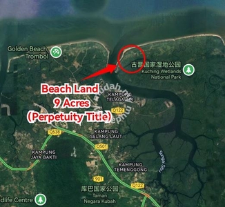 9 Acres Beach Land (Perpetuity) at Sibu Laut Kuching