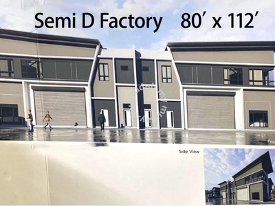 Brand new Semi D factory, Sungai Gadut industrial park, Senawang