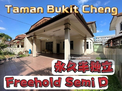 Freehold Semi D Taman Bukit Cheng With Fully Extended