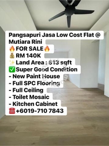 RENOVATED Pangsapuri Jasa Low Cost Flat Taman Mutiara Rini FOR SALE