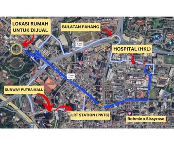 2.4KM to HOSPITAL (HKL) Megah court apartment Jalan Ipoh near LRT PWTC