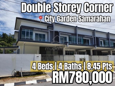City Garden Samarahan 8.45 Pts Double Storey Corner