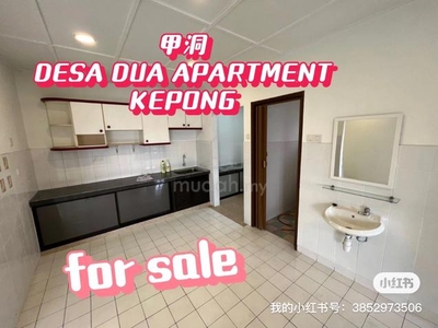 Desa dua apartment, kepong desa aman puri, kitchen cabinet, new paint