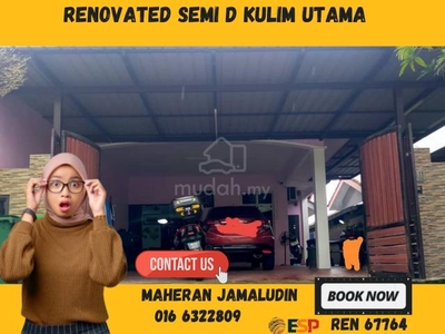 Hot Area !!!! Fully renovated | Semi D Kulim Utama |Kulim Kedah