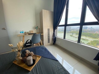 [ Lake View Middle Room ] Mizumi Kepong Near MRT Furnish With Aircond