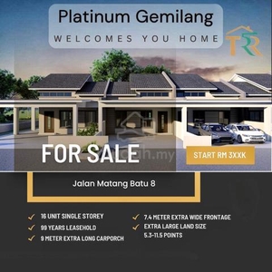 Matang Platinum Gemilang Extra Large Single Storey Terrace House
