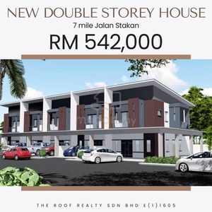 Stakan Indah New Double Storey Terrace House For Sale