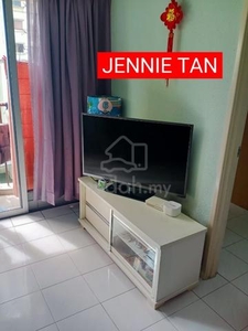Taman Kristal 700sf fully furnished& renovated 2 carparks for sale