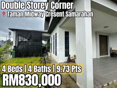 Taman Midway Cresent 9.73 Pts FREEHOLD Double Storey Corner