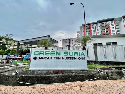 Booking RM1000 Full Loan Green Suria Apartment Bandar Tun Hussein Onn For Sale