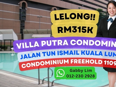 Lelong Super Cheap Condominium @ Villa Putra Chow Kit Kuala Lumpur