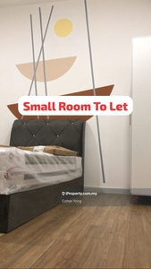 Small room with attached bathroom fully furnished for rent now !