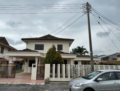Taman Rapat Setia Baru, Kinta, Ipoh, Perak Very Nice And Super Large Size Corner Lot Double Storey Bungalow House For Sale Leasehold