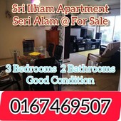 Pangsapuri Sri Ilham,Bandar Seri Alam High Floor For Sale