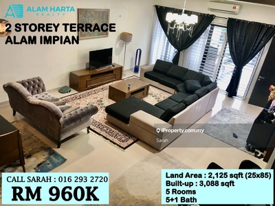 Double Storey Terrace Superlink (Fully Extended) Pentas 2 Alam Impian