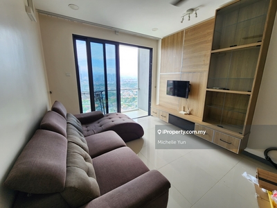 Fully furnished,facing north,genting view,2carparks side,mid floor