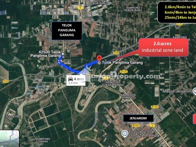 Industrial Land For Sale at Jenjarom