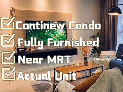 Near MRT Continew Resident 1 Bedroom Type Fully Furnished with Wifi KL