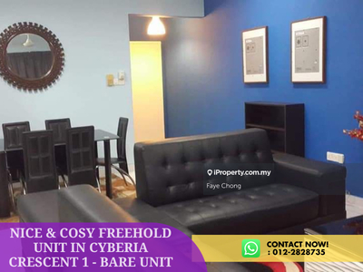 Nice And Cosy Freehold Unit In Cyberia Crescent 1 - Non-Furnished Unit