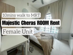 Majestic Cheras Room rent 10mins walk to MRT