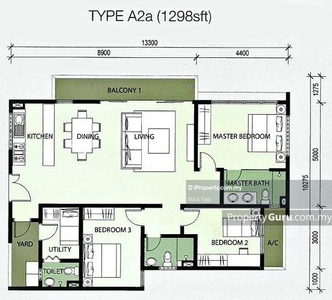 Duet Residence big size 1298sf