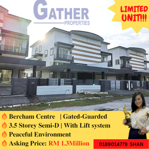 Bercham new super large semi d gated guarded with lift system Ipoh
