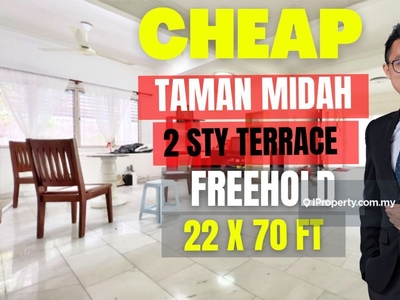 C H E A P Taman Midah double storey terrace for sale