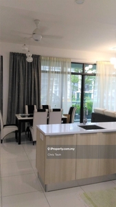 Mid floor, fully renovated, fully furnished & with garden view!