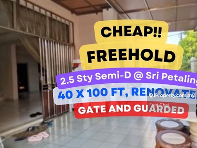 C H E A P 2.5 sty Semi D house @ Sri Petaling KL with nice condition