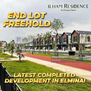 End Lot, Bumi Unit! Freehold 2 Storey @ Elmina Ilham Residence 1 !