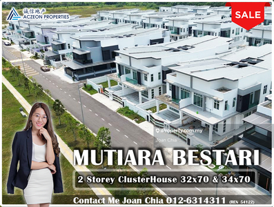 Mutiara Bestari , Double Storey Cluster House, Limited Unit only