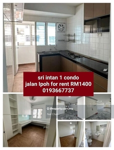 Sri intan 1 apartment partly furnished jalan Ipoh for rent