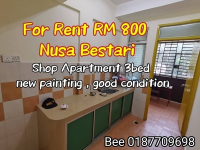 Taman Nusa Bestari Nearby Sri Yacob Shop Apartment Good Condition Lower Price For Rent