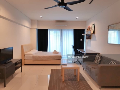 Well furnished studio unit with open view