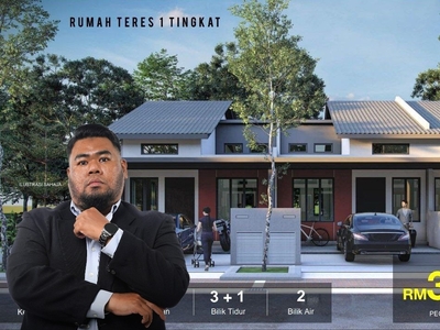 Perumahan Baru Rumah Teres 1 Tingkat di Pulau Indah, Klang untuk dijual.