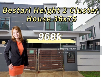 Bestari heights Double storey Cluster House Big Size Type 36x75