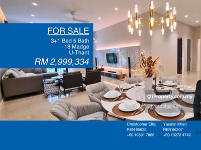 Fully Furnished 3 Bed 5 Bath with Maid Room 18 Madge For Sale