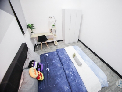 Small Room FULLY FURNISHED (QUEEN SIZE BED/ AC✔️) AT D'SANDS RESIDENCE, OLD KLANG ROAD