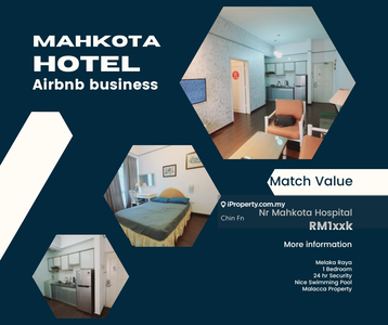 Airbnb Match Value Fully Furnish Mahkota Hotel Hospital Melaka Raya