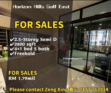 Horizon Hills Golf east 2.5-Storey Semi D