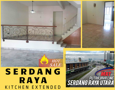 Near MRT Serdang Raya Kitchen Extended Non Bumi Gated & Guarded